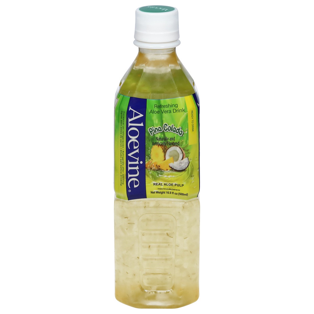 slide 3 of 13, Aloevine Refreshing Pina Colada Aloe Vera Drink 16.9 fl oz, 16.9 fl oz