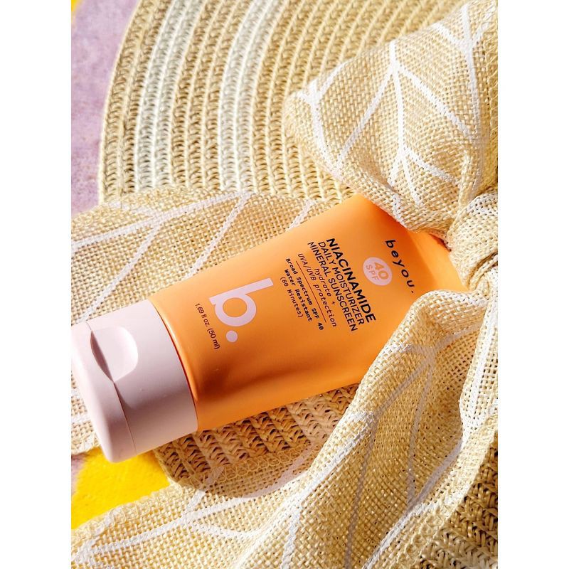 slide 7 of 8, Beyou. Hydrating Niacinamide Daily Moisturizer Mineral Face Sunscreen - SPF 40 - 1.69 fl oz, 1.69 fl oz