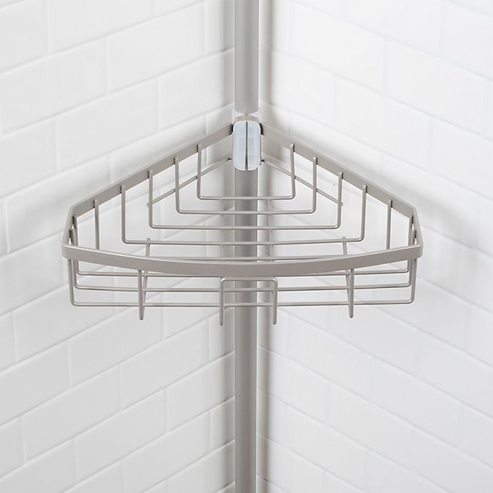 slide 4 of 4, Richards Homewares Steel Tension Corner Shower Caddy - Satin Nickel, 1 ct