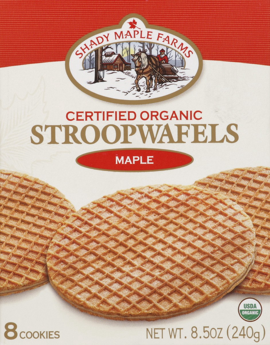 slide 1 of 4, Shady Maple Farms Cookies, Stroopwafels, Maple, 8 ct