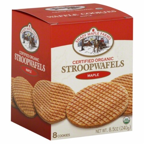 slide 1 of 4, Shady Maple Farms Cookies, Stroopwafels, Maple, 8 ct