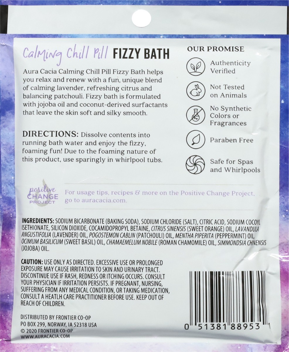 slide 10 of 12, Aura Cacia Calming Chill Pill Fizzy Bath 2.5 oz, 2.5 oz