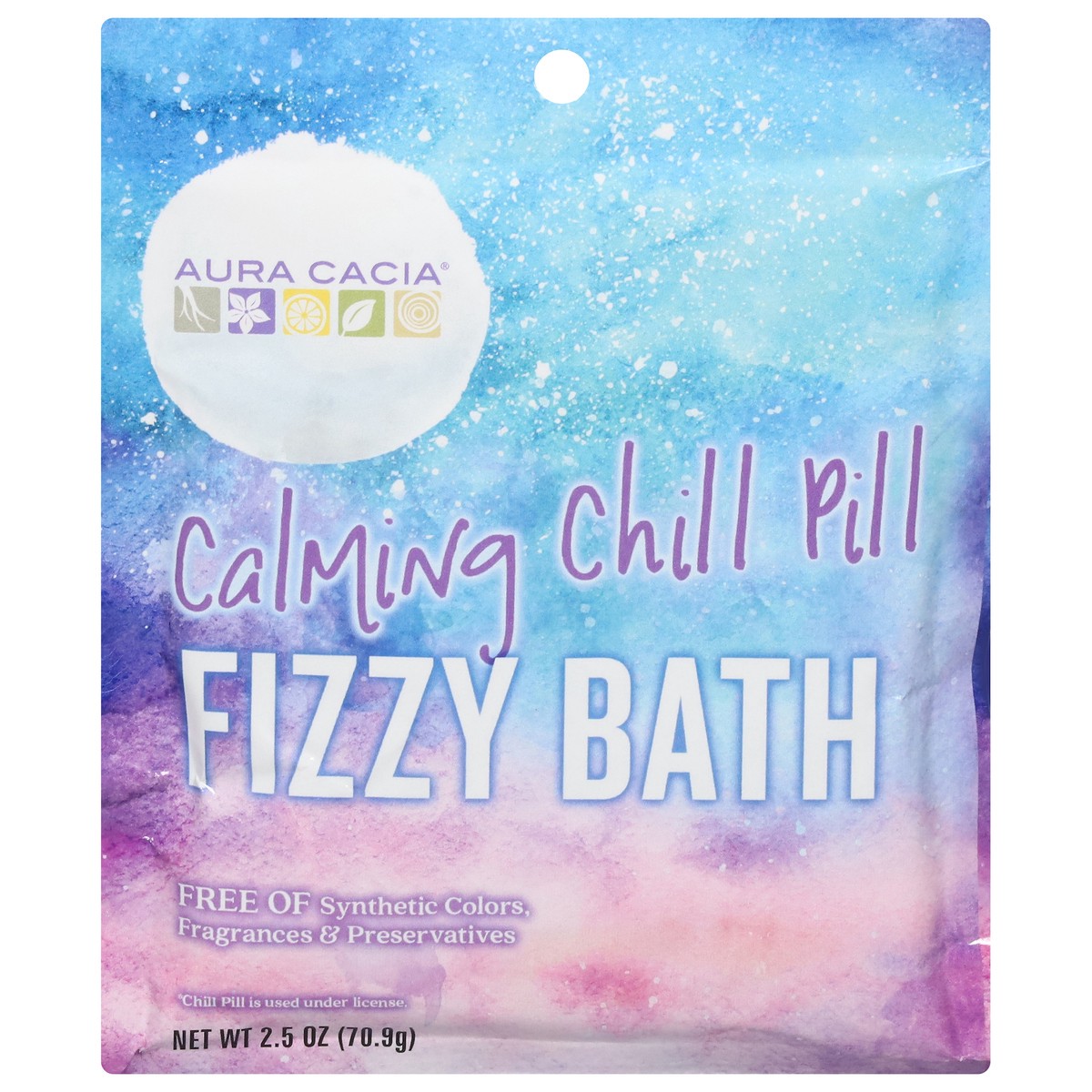 slide 8 of 12, Aura Cacia Calming Chill Pill Fizzy Bath 2.5 oz, 2.5 oz