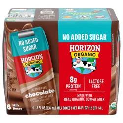 Horizon Organic Lactose Free Lowfat Chocolate Milk - 6 pk