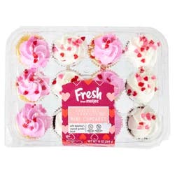 TWO BITE Valentine Cupcakes