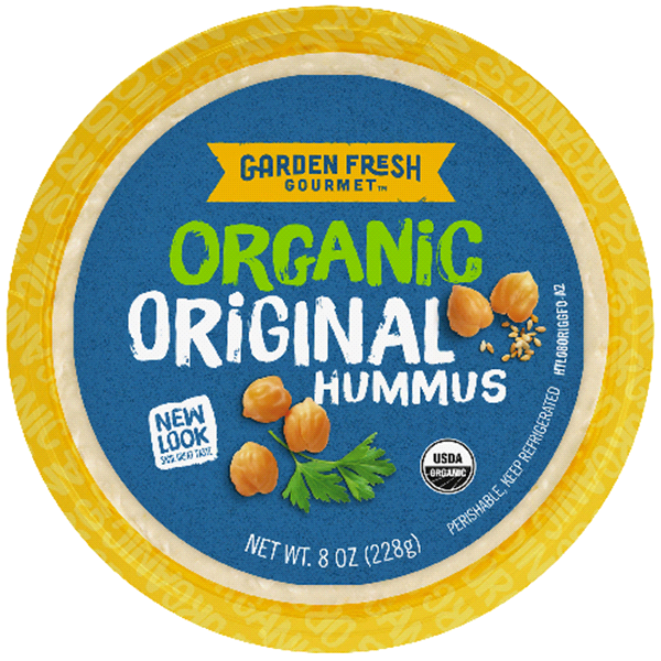 slide 1 of 1, Garden Fresh Gourmet Organic Hummus, Original, 8 oz
