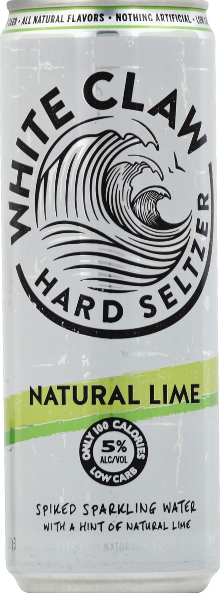 slide 1 of 6, White Claw Hard Seltzer, Natural Lime, 12 oz