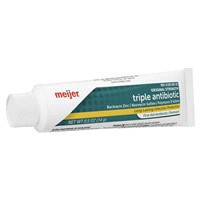 slide 3 of 25, Meijer First Aid Triple Antibiotic Ointment, Treats Minor Cuts, Scrapes and Burns, 0.5 oz