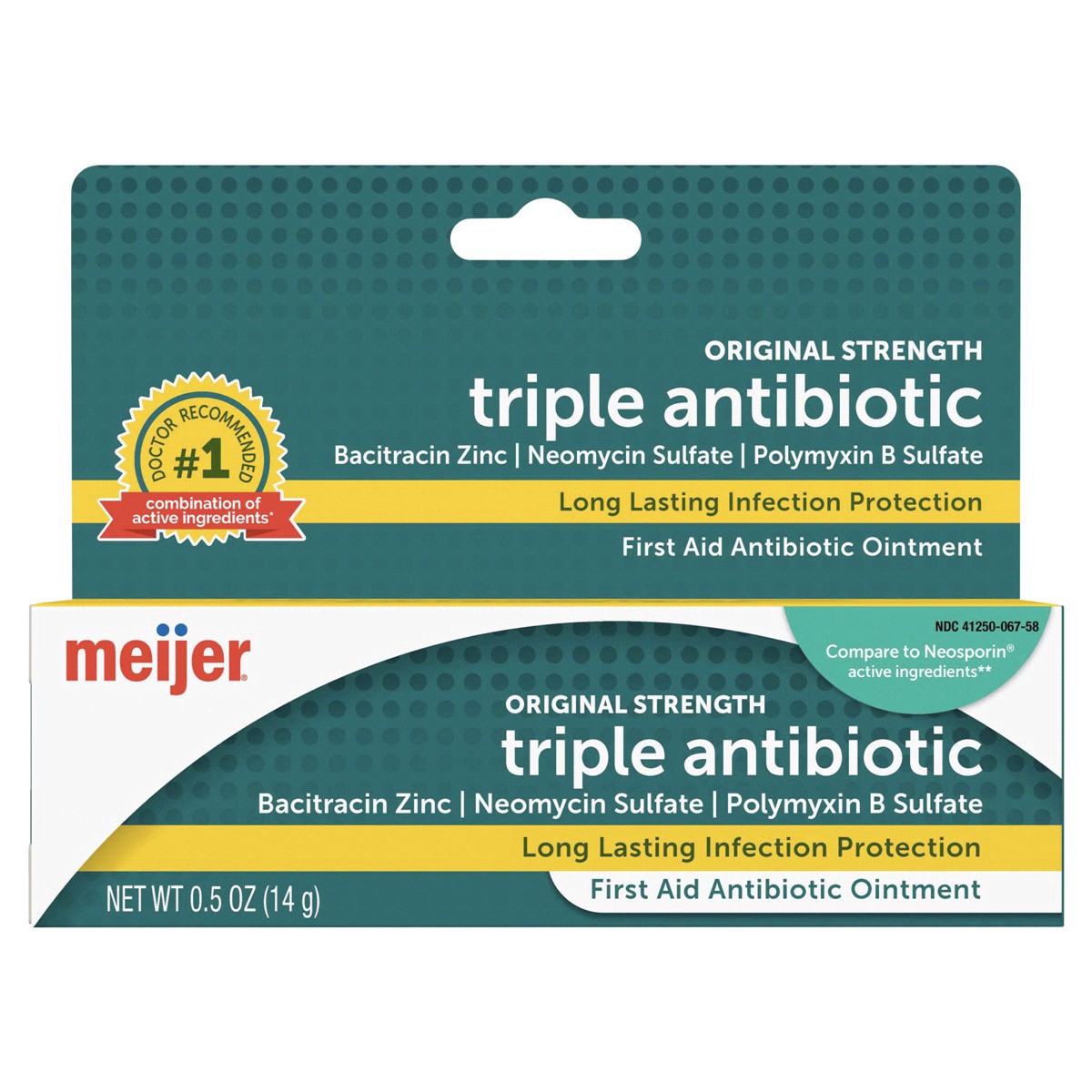 slide 1 of 25, Meijer First Aid Triple Antibiotic Ointment, Treats Minor Cuts, Scrapes and Burns, 0.5 oz