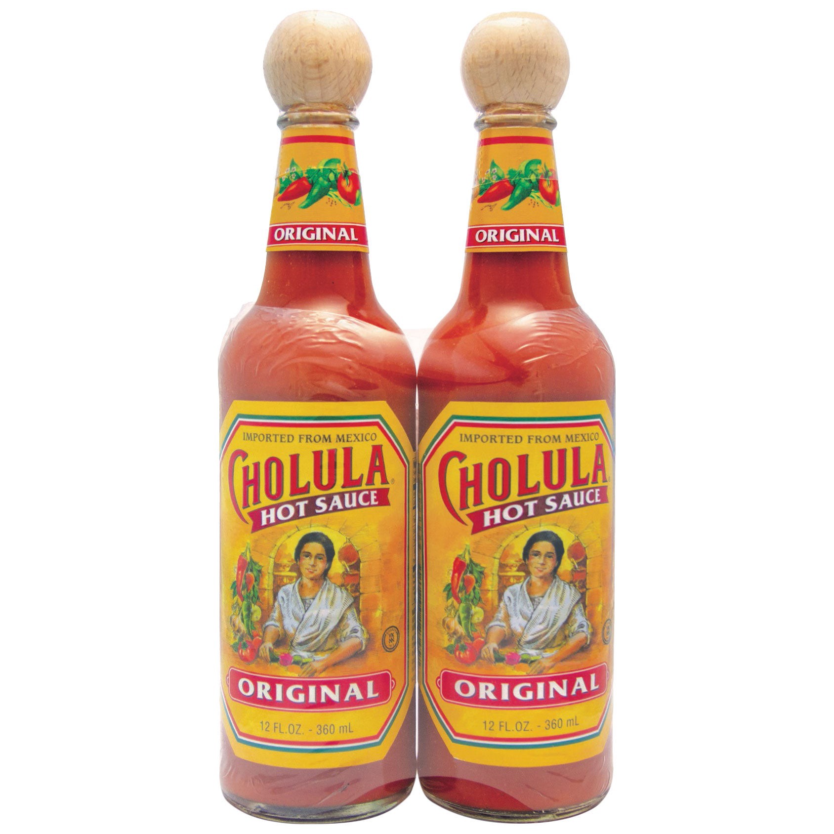 slide 1 of 2, Cholula, Hot Sauce Original, 12 fl oz, 2 Count, 