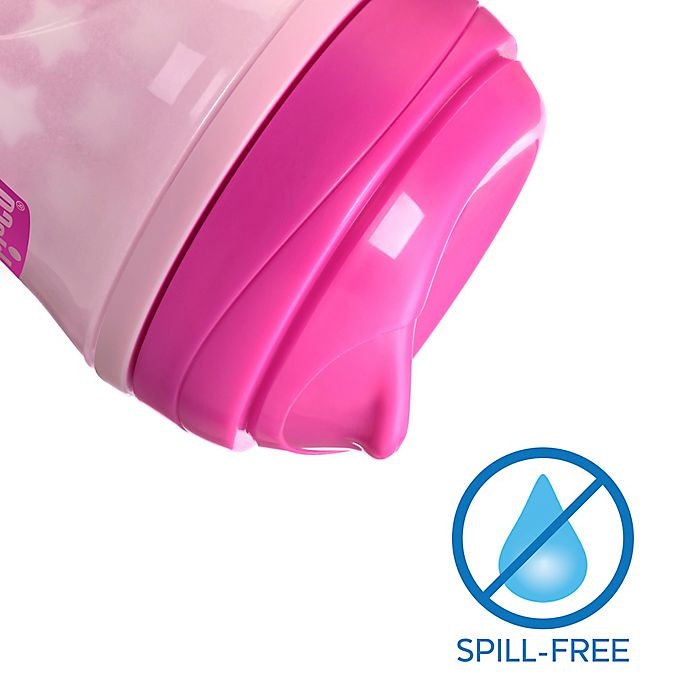 slide 4 of 9, Chicco Glow - the Dark Rim-Spout Trainer Sippy Cup - Pink, 9 oz