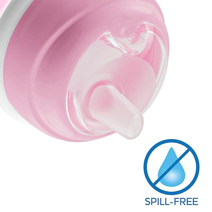 slide 6 of 8, Chicco Silicone Spout Transition Sippy Cup - Pink, 7 oz