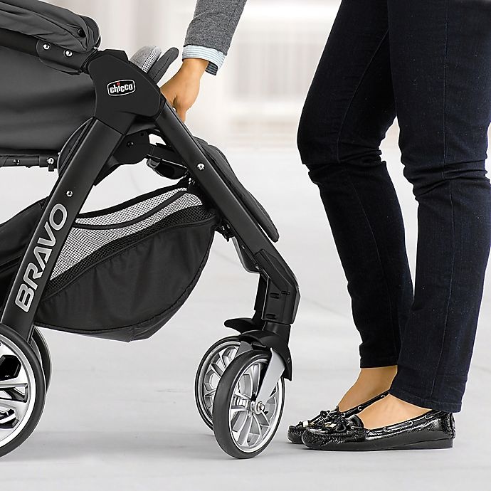 slide 3 of 5, Chicco Bravo LE Stroller - Terazza Black/Grey, 1 ct