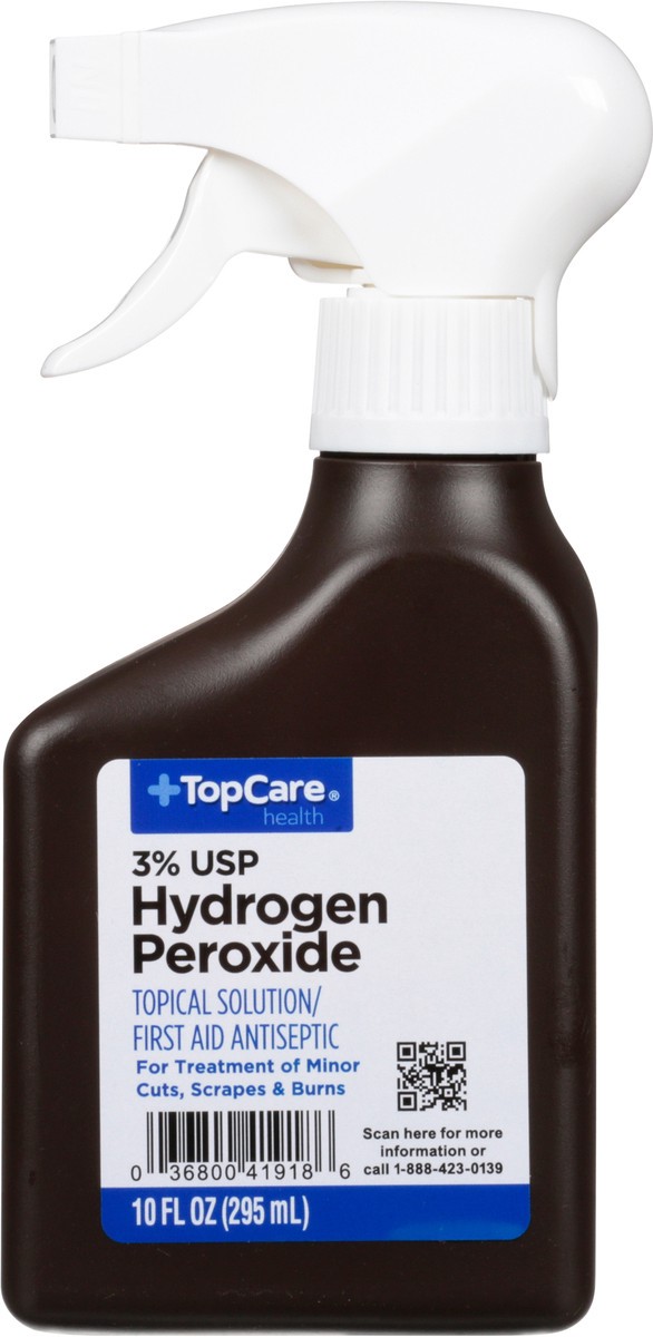 slide 1 of 16, TopCare Health 3% USP Hydrogen Peroxide 10 fl oz, 10 fl oz