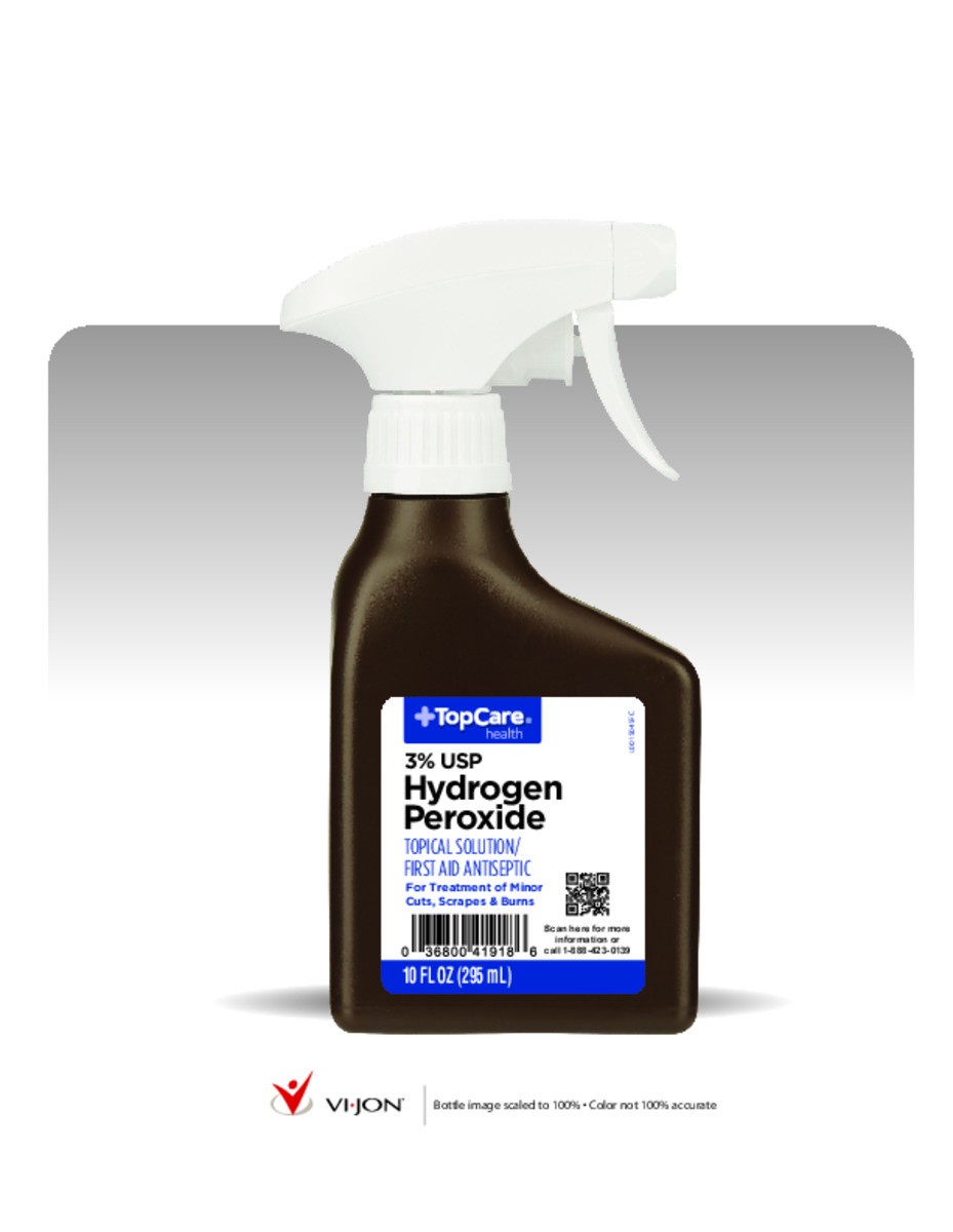 slide 10 of 16, TopCare Health 3% USP Hydrogen Peroxide 10 fl oz, 10 fl oz