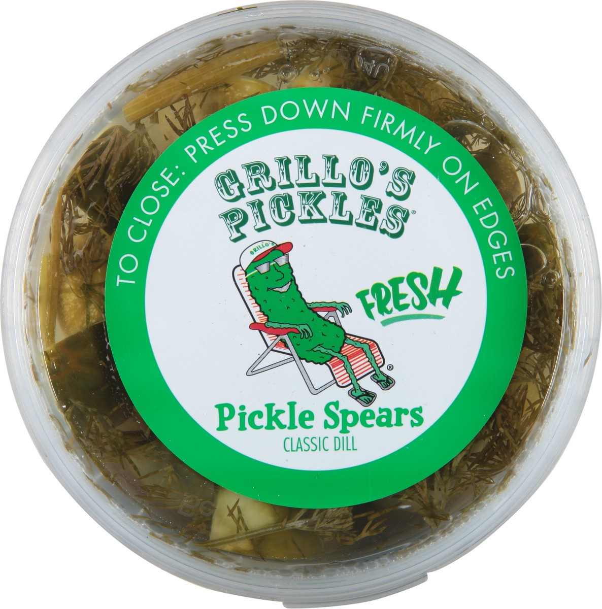 slide 9 of 9, Grillo's Pickles Italian Dill Pickle Spears, 32 oz