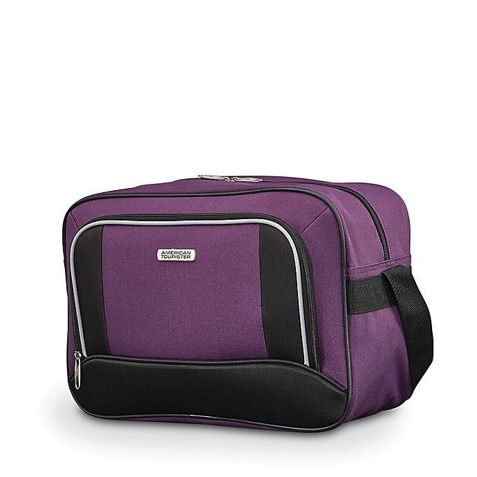 slide 4 of 7, American Tourister Fieldbrook XLT Luggage Set - Purple/Black, 3 ct