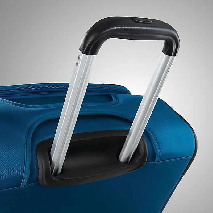 slide 3 of 8, American Tourister Blast XLT Softside Upright Checked Luggage - Aqua Blue, 28 in