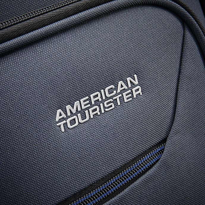 slide 6 of 8, American Tourister Rematch Spinner Carry On Luggage - Blue/Black, 20 in