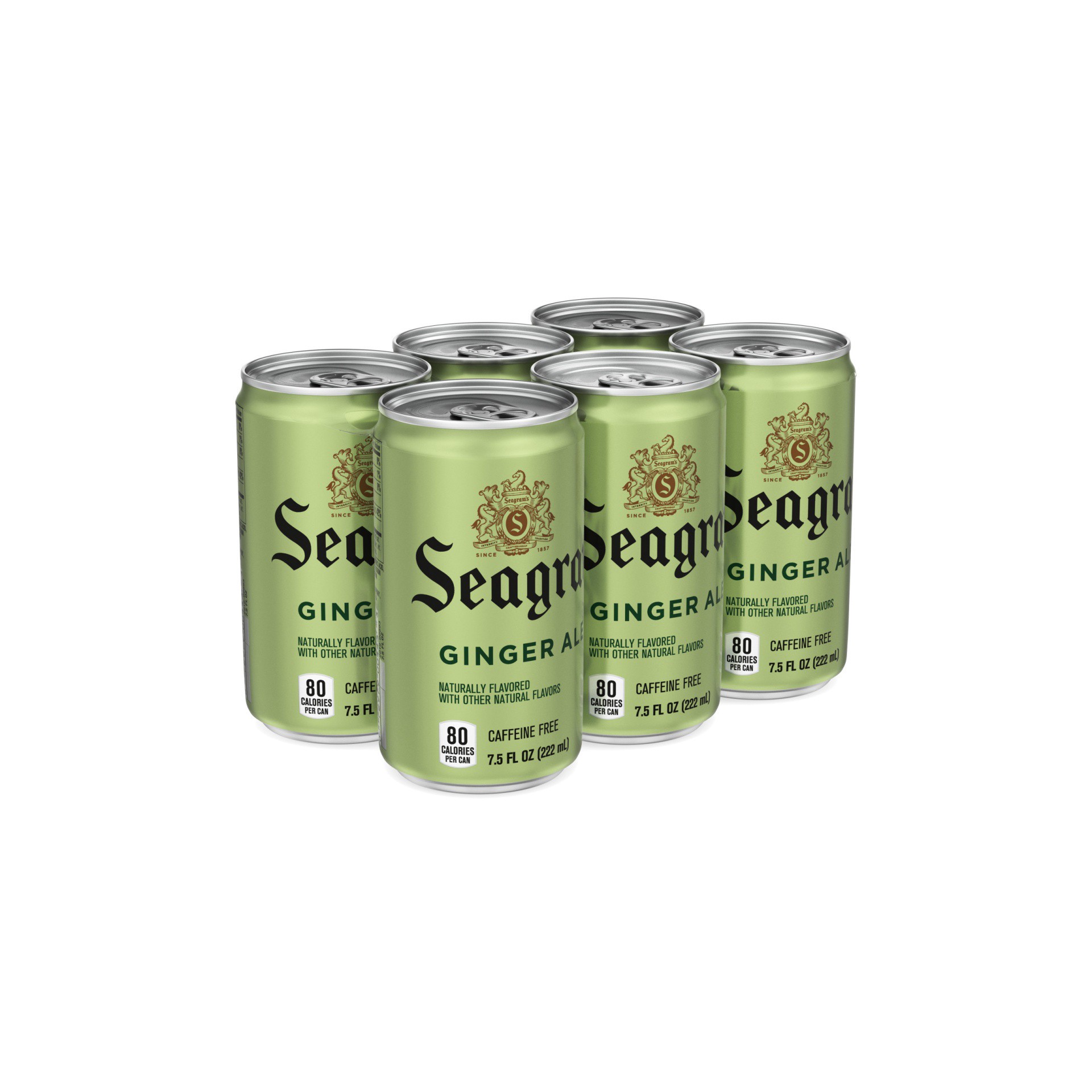 slide 12 of 16, Seagram's Ginger Ale Mini Cans, 6 ct; 7.5 fl oz