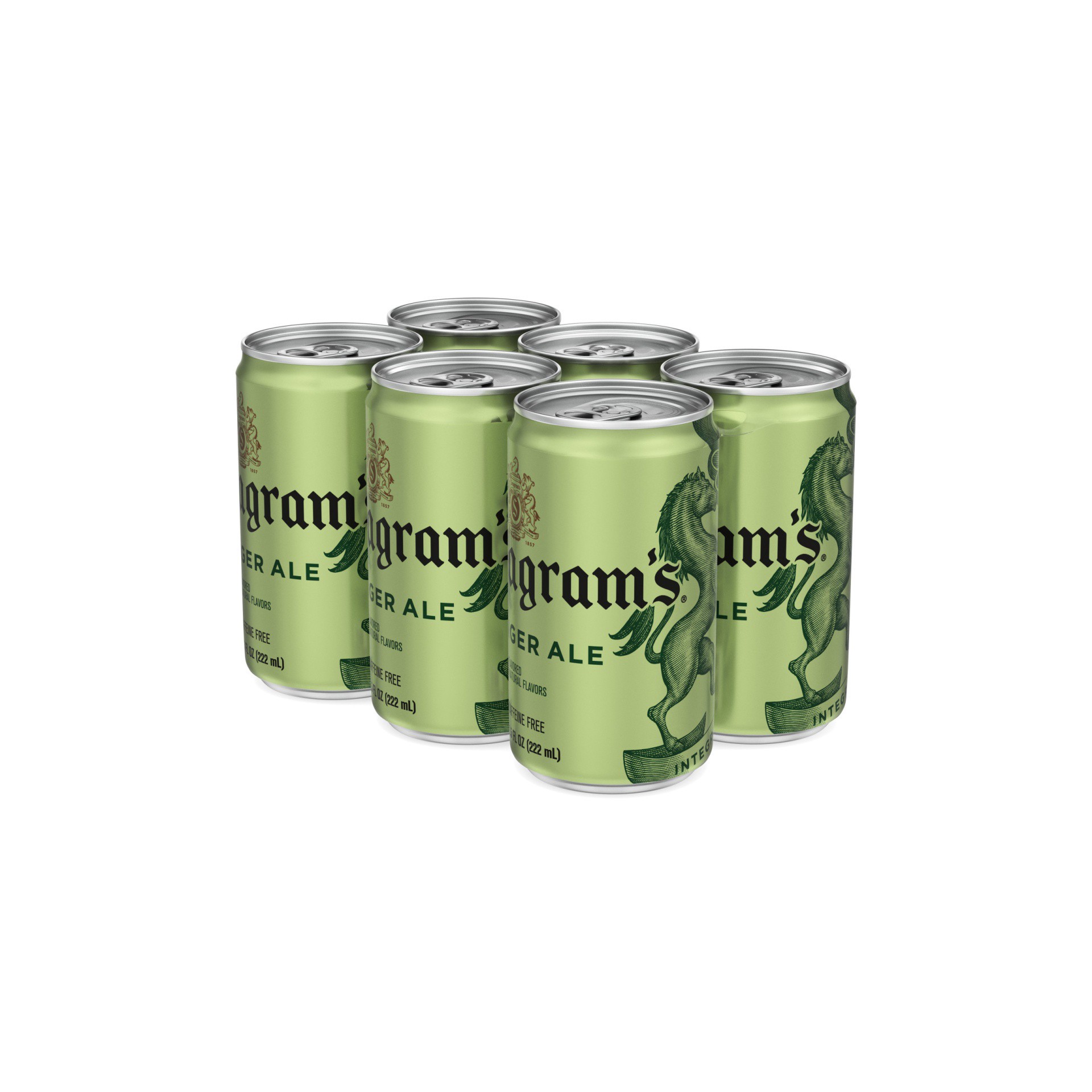 slide 16 of 16, Seagram's Ginger Ale Mini Cans, 6 ct; 7.5 fl oz