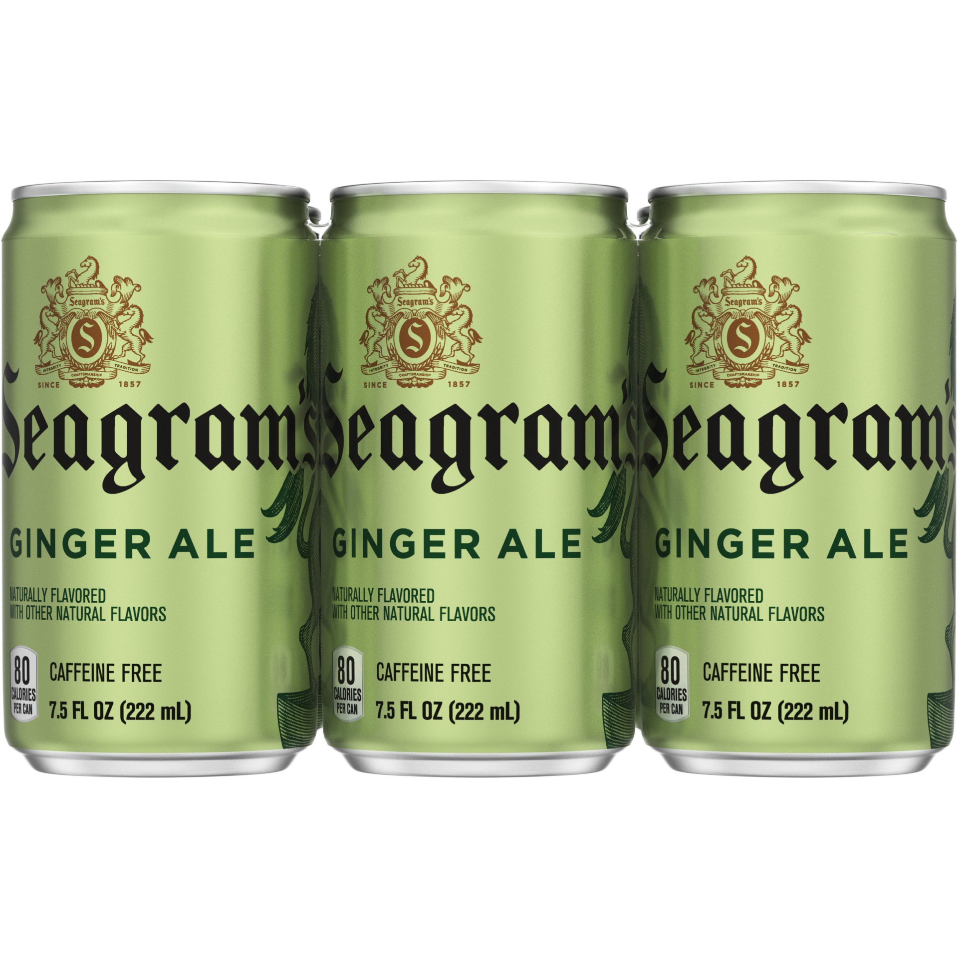 slide 10 of 16, Seagram's Ginger Ale Mini Cans, 6 ct; 7.5 fl oz