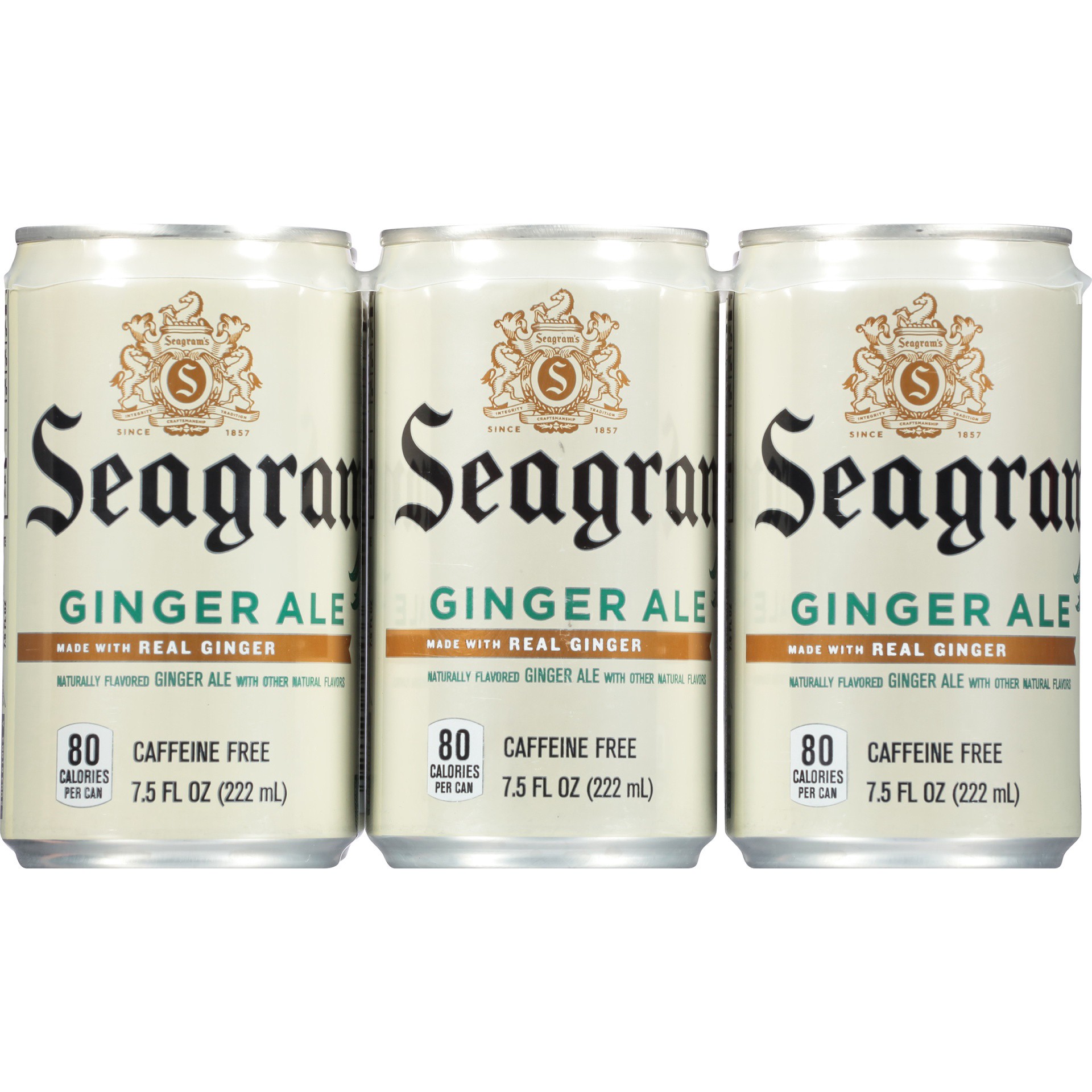 slide 3 of 16, Seagram's Ginger Ale Mini Cans, 6 ct; 7.5 fl oz