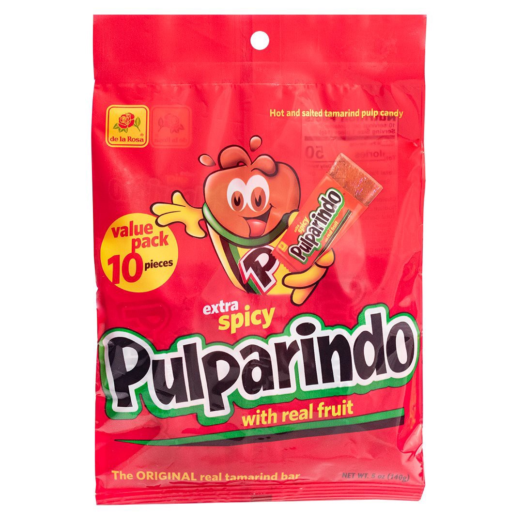 slide 1 of 1, Pulparindo Extra Spicy Tamarind Bar Value Pack 10 Each, 10 ct