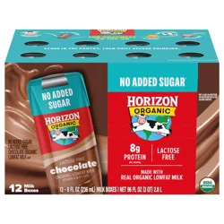 Horizon Organic Lactose Free Lowfat Chocolate Milk - 12 pk