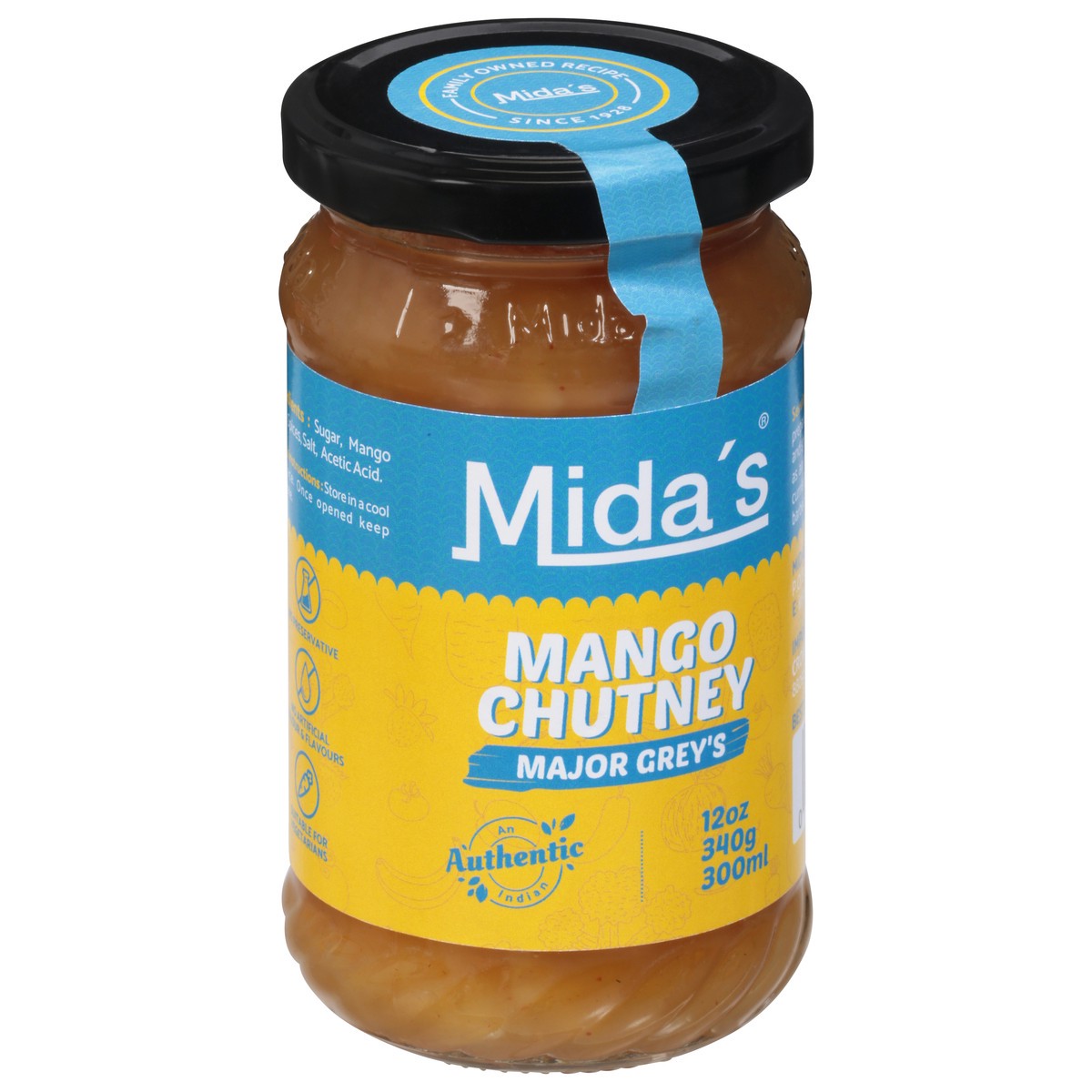 slide 6 of 9, Mida's Major Grey's Mango Chutney, 12 oz