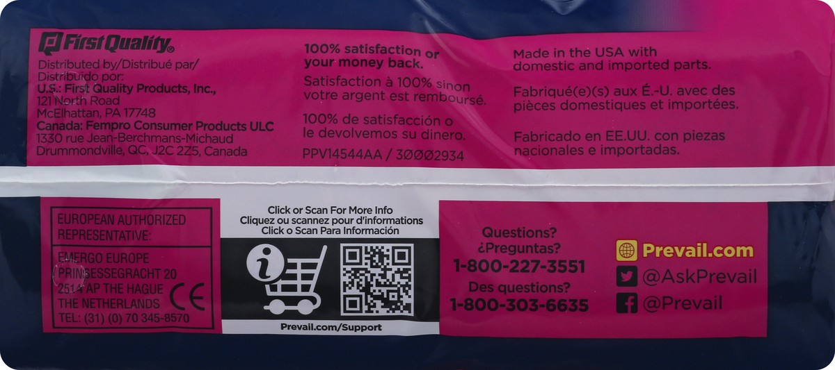 slide 2 of 12, Prevail Size 6+ Regular Overnight Pads 30 ea, 30 ct
