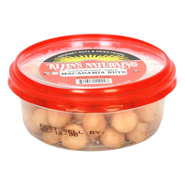 slide 1 of 1, Klein's Naturals Macadamia Nuts, Freshly Roasted Salted, 5 oz