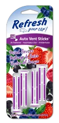 Refresh Your Car! Vent Air Freshener - Mixed Berries Scent, 4 Pack