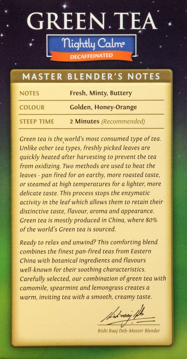 slide 7 of 9, Twinings Nightly Calm Decaffeinated Green Tea Bags-Twinings, 20 ct