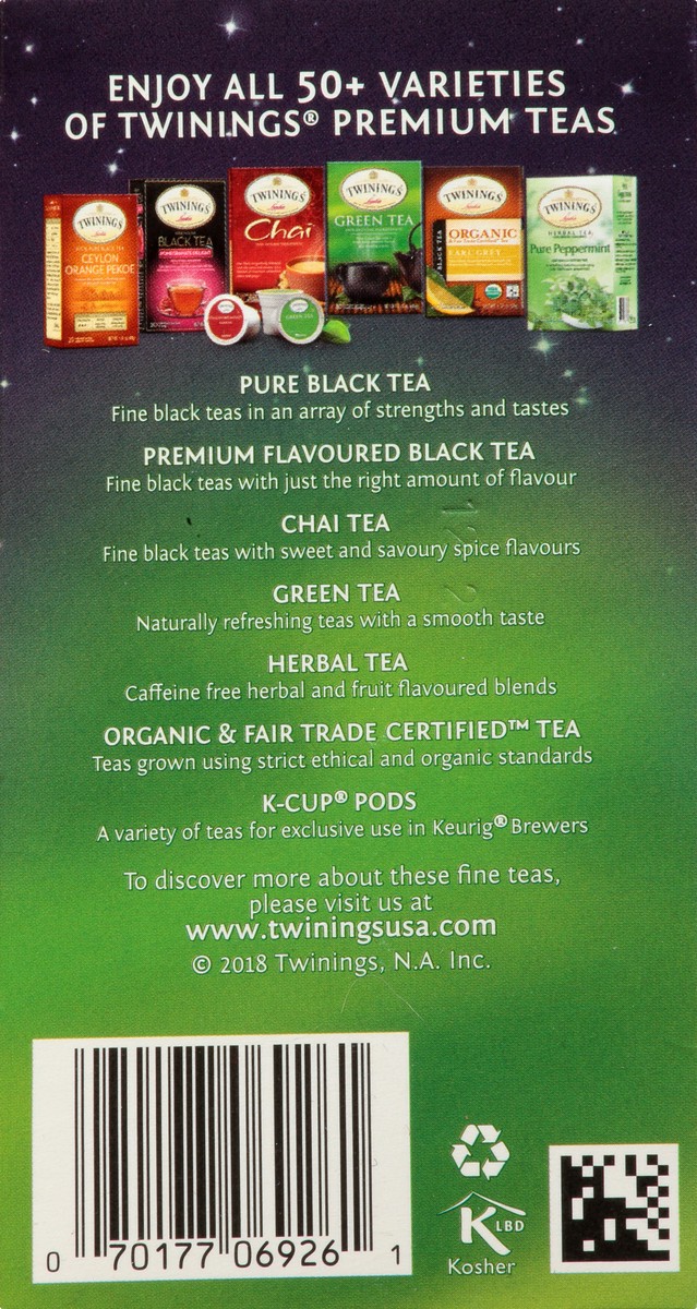 slide 8 of 9, Twinings Nightly Calm Decaffeinated Green Tea Bags-Twinings, 20 ct