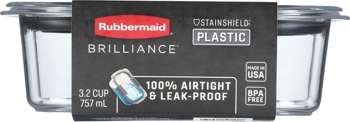 slide 8 of 12, Rubbermaid Brilliance 3.2 Cup Plastic Container 1 ea, 1 ct