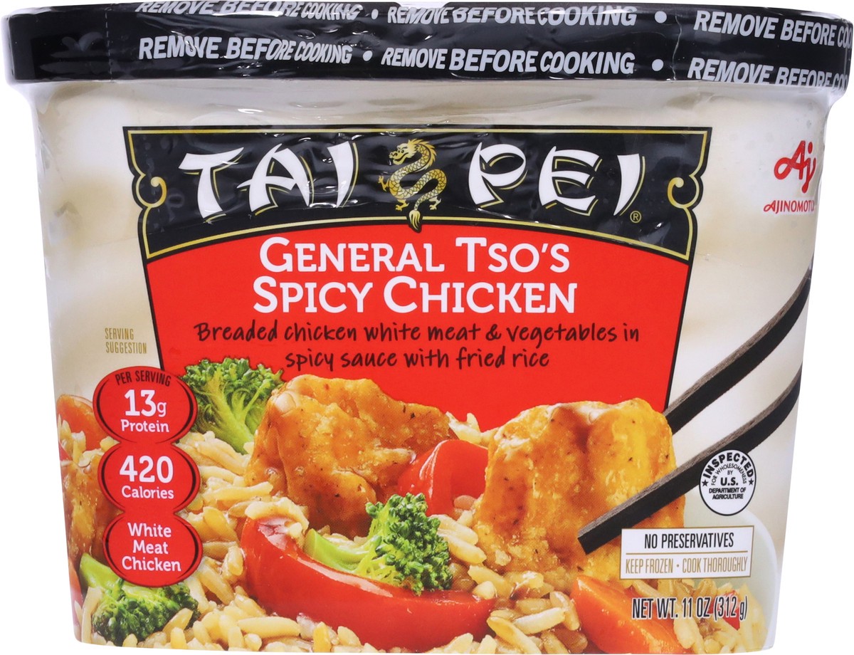 slide 3 of 9, Tai Pei General Tso's General Tso's Spicy Chicken 11 oz, 11 oz