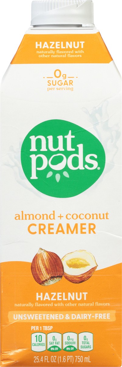 slide 2 of 9, nutpods Almond + Coconut Hazelnut Creamer 25.4 fl oz, 25.4 fl oz