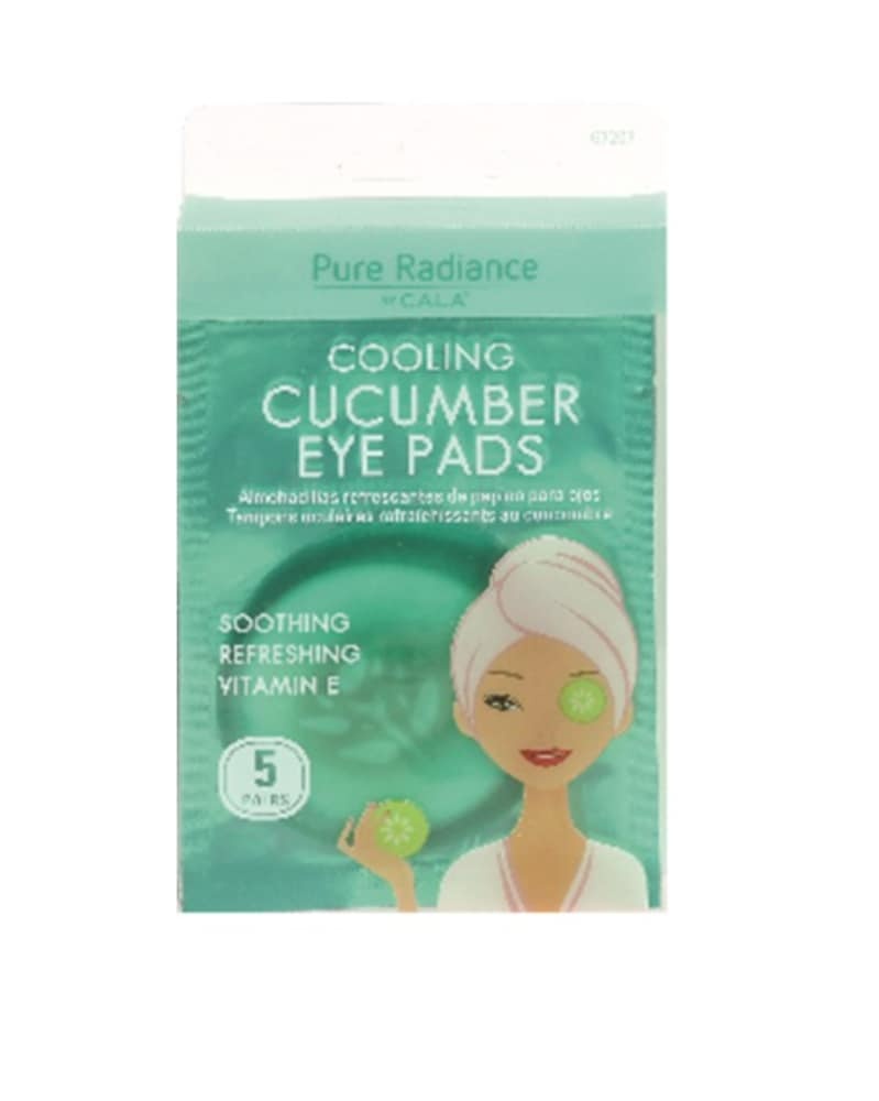 slide 1 of 1, Cala Pure Radiance Cooling Cucumber Eye Pads, 5 ct