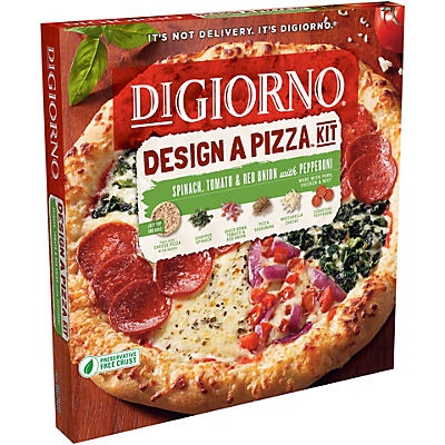 DiGiorno Design A Pizza Kit Spinach Tomato Red Onion With Pepperoni 24. ...