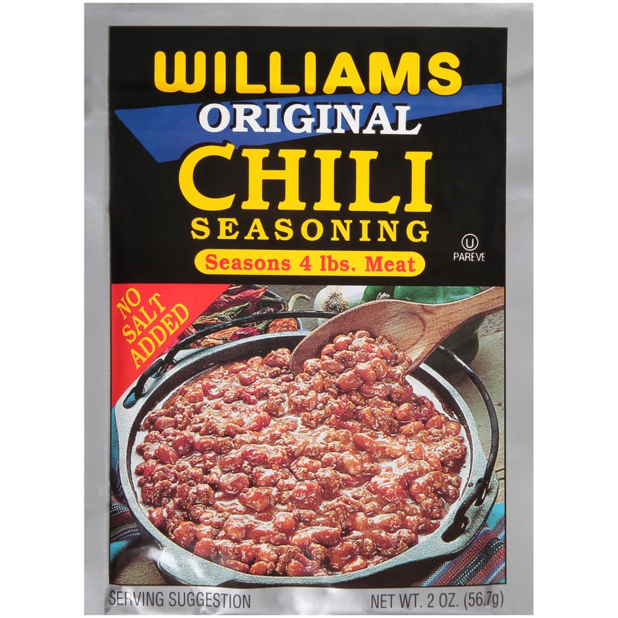 slide 1 of 6, Williams Chili Seasoning, 2 oz