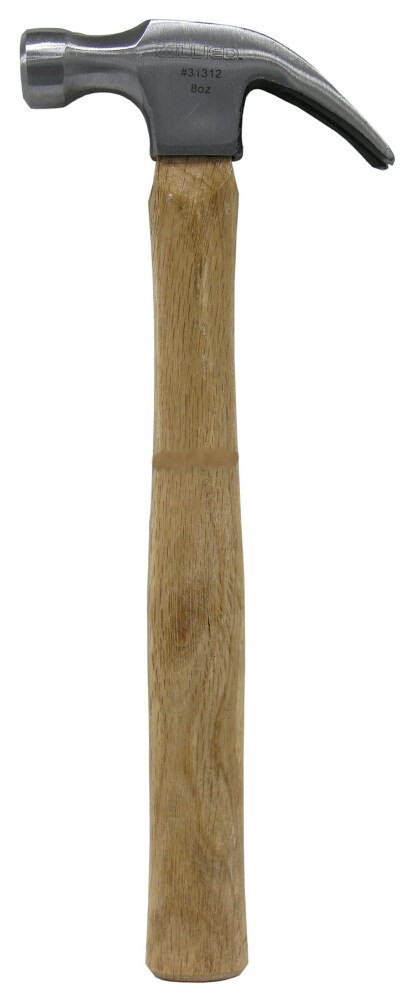 slide 3 of 3, Allied Claw Hammer With Hardwood Handle- Silver/Natural, 8 oz