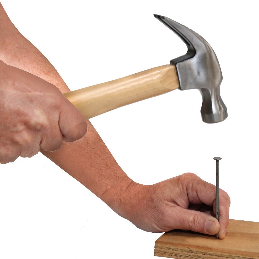 slide 2 of 3, Allied Claw Hammer With Hardwood Handle- Silver/Natural, 8 oz