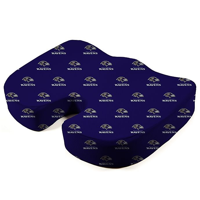 slide 1 of 1, NFL Baltimore Ravens Memory Foam Seat Cushion, 1 ct