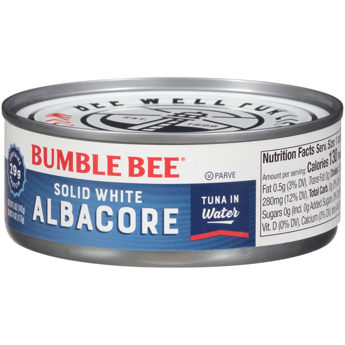 slide 5 of 9, Bumble Bee Solid White Albacore Tuna in Water, 5 oz Can, 5 oz