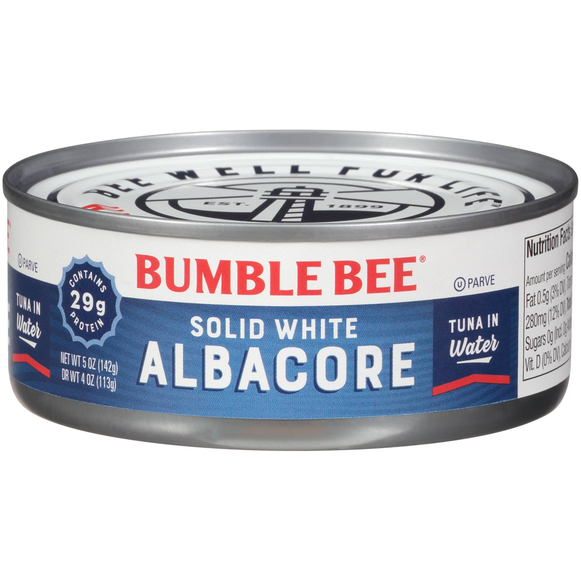 slide 1 of 10, Bumble Bee Solid White Albacore Tuna in Water - 5oz, 