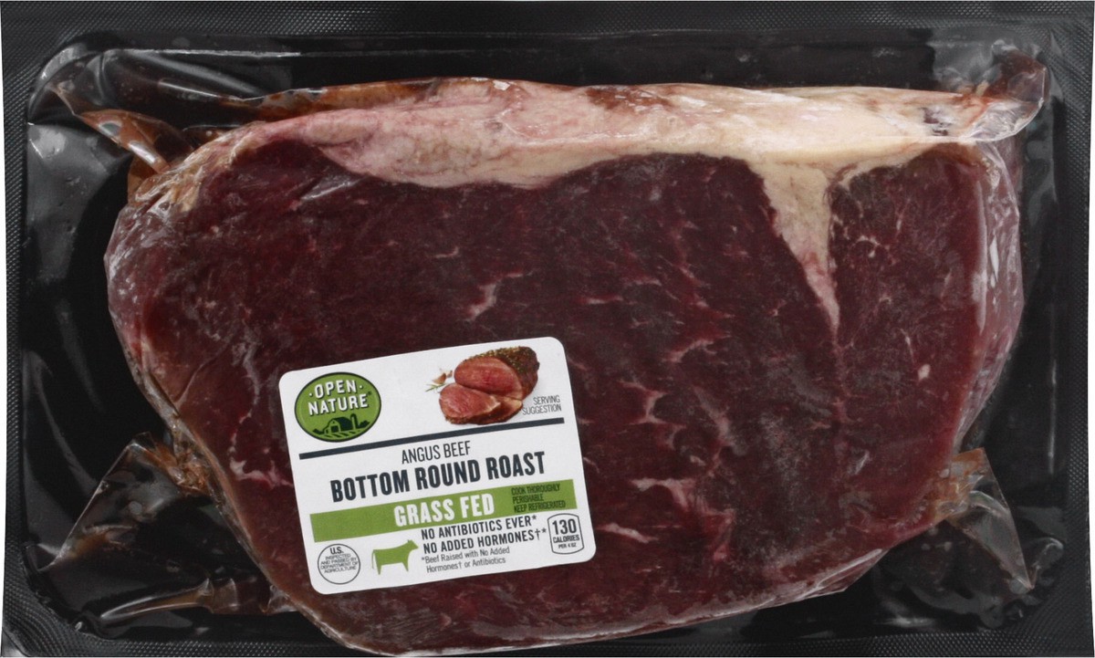 slide 6 of 9, Market District Open Nature Beef Bottom Round Roast Boneless, per lb