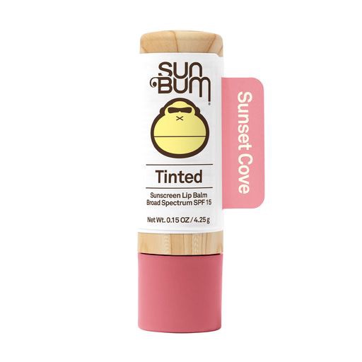 slide 1 of 5, Sun Bum Tinted Lip Balm Sunset Cove | SPF 15 | UVA / UVB Broad Spectrum Protection | Sensitive Skin Safe | Hypoallergenic, Paraben Free | Ozybenzone Free | 0.15 Oz, 0.15 oz