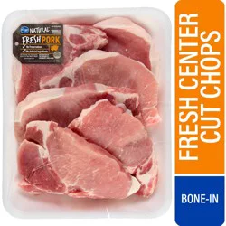Kroger Natural Fresh Bone In Center Cut Pork Chops, 1 lb