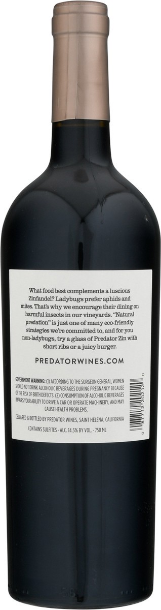 slide 8 of 9, Predator Old Vine Lodi Zinfandel 750 ml Bottle, 750 ml